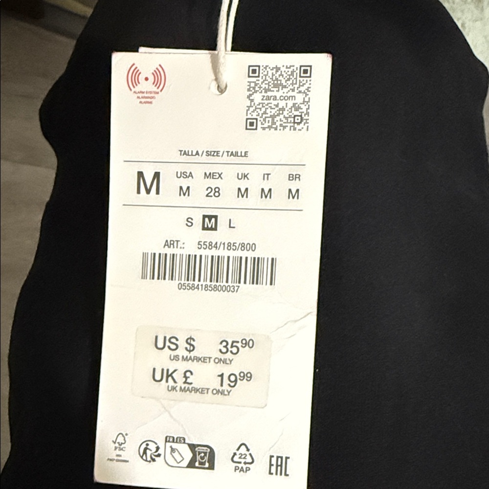 Zara Classic Black Kids Bodysuit - Picture 2 of 2
